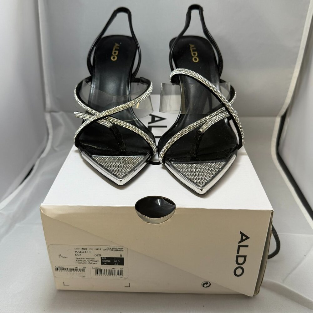 Aldo Aabelle Rhinestone strappy high heel sandal - Picture 3 of 9